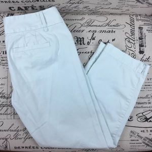 Ann Taylor LOFT Capri Marisa Cropped Blue Stretch